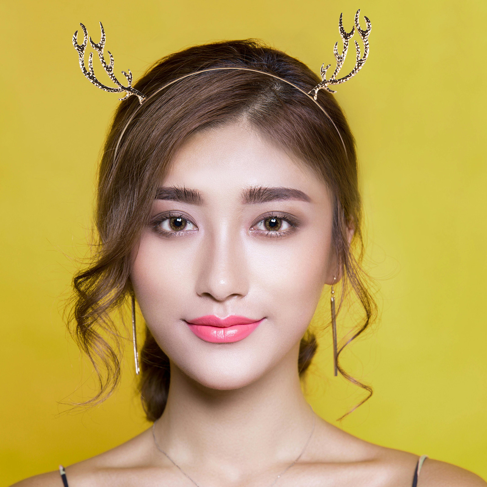 Reindeer Antlers Headband - Serre-tête de Noël, bandeau à cornes