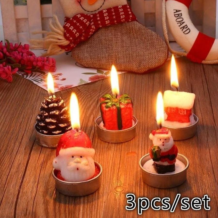 Ensemble de 3 bougies décorati - Holiday Candle Set avis et prix